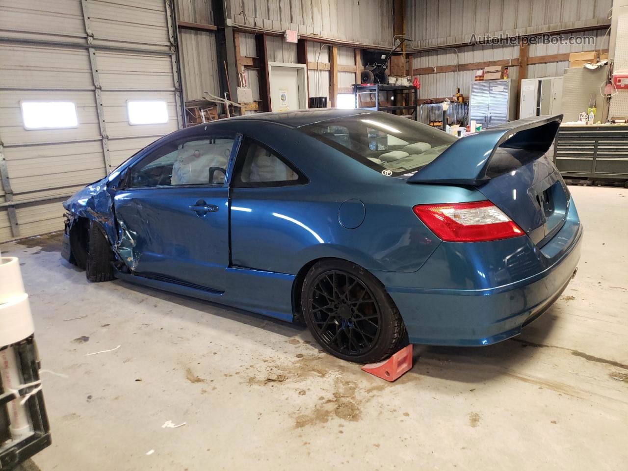 2006 Honda Civic Lx Blue vin: 2HGFG116X6H564386