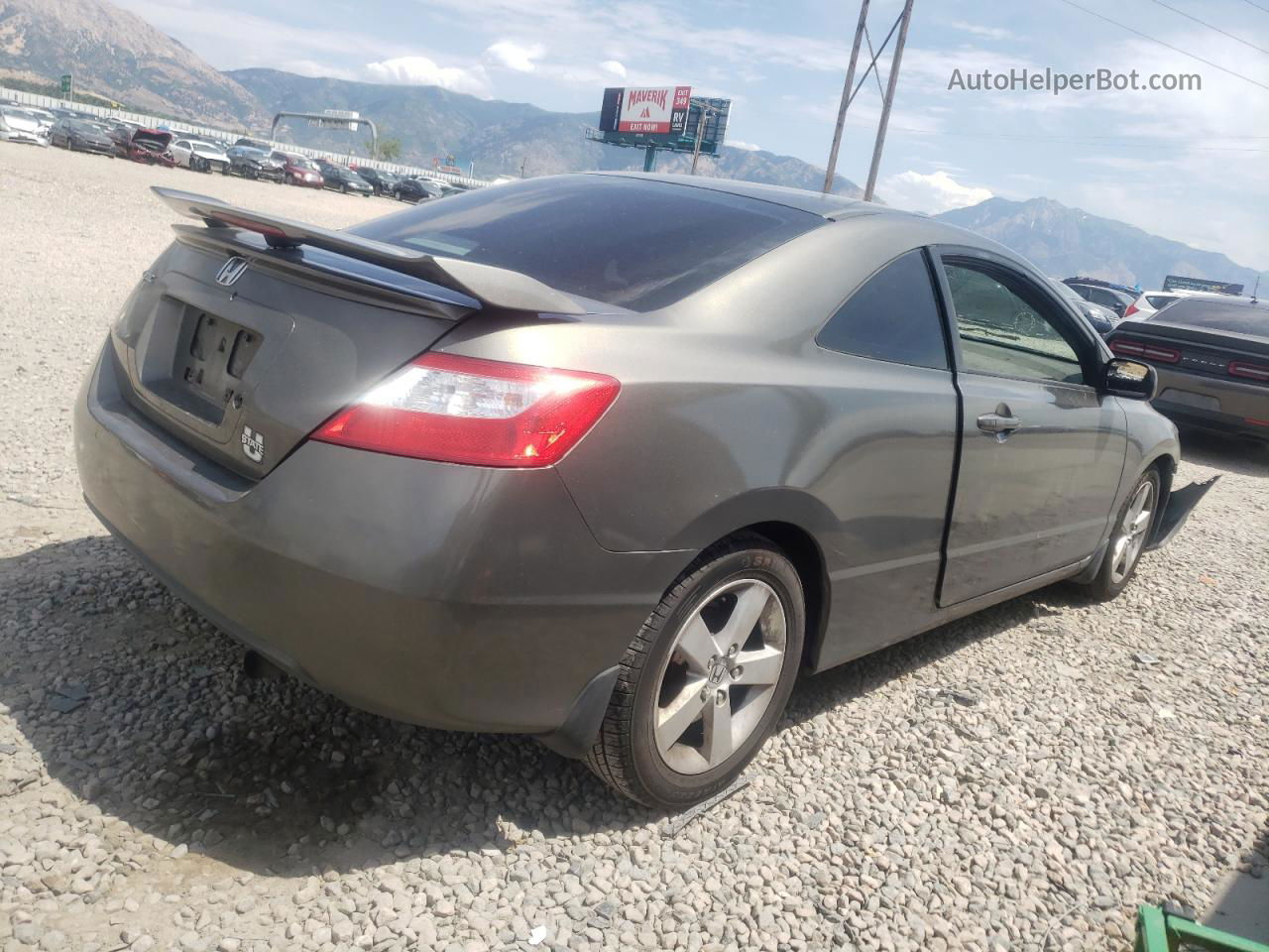 2006 Honda Civic Lx Gray vin: 2HGFG12606H578215