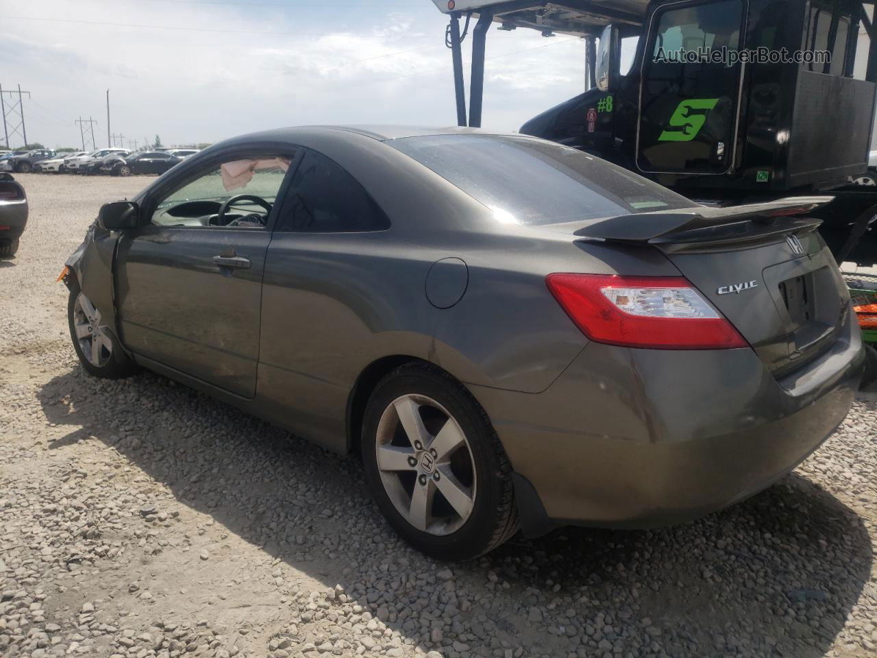 2006 Honda Civic Lx Gray vin: 2HGFG12606H578215