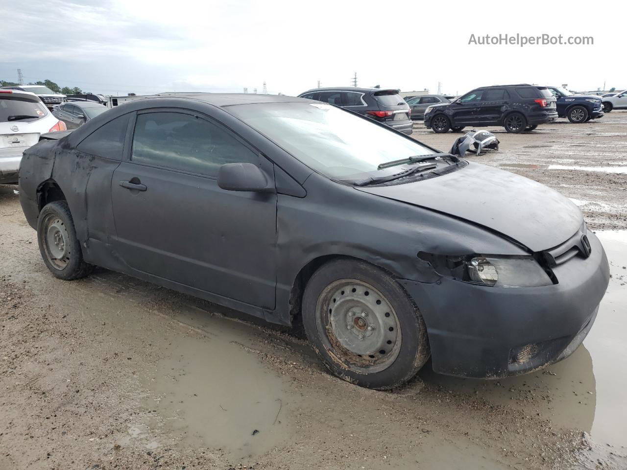 2008 Honda Civic Lx Black vin: 2HGFG12608H528465