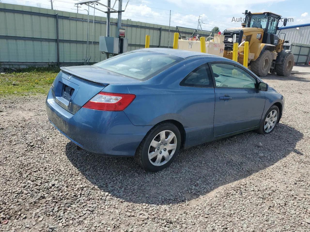 2008 Honda Civic Lx Blue vin: 2HGFG12608H542477