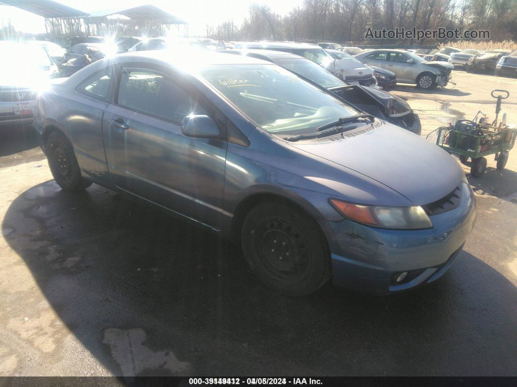 2008 Honda Civic Lx Blue vin: 2HGFG12608H562535