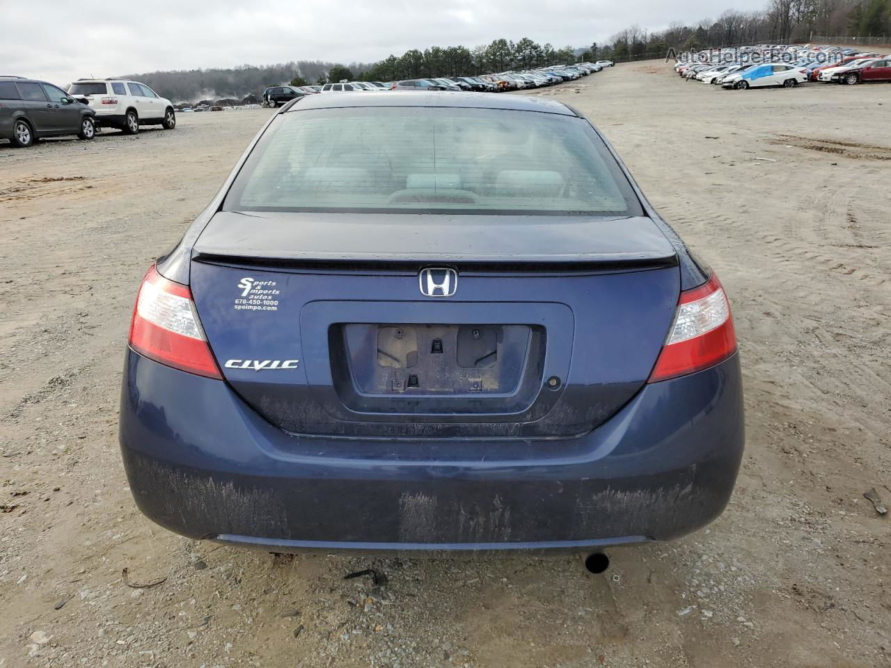 2008 Honda Civic Lx Blue vin: 2HGFG12608H562910