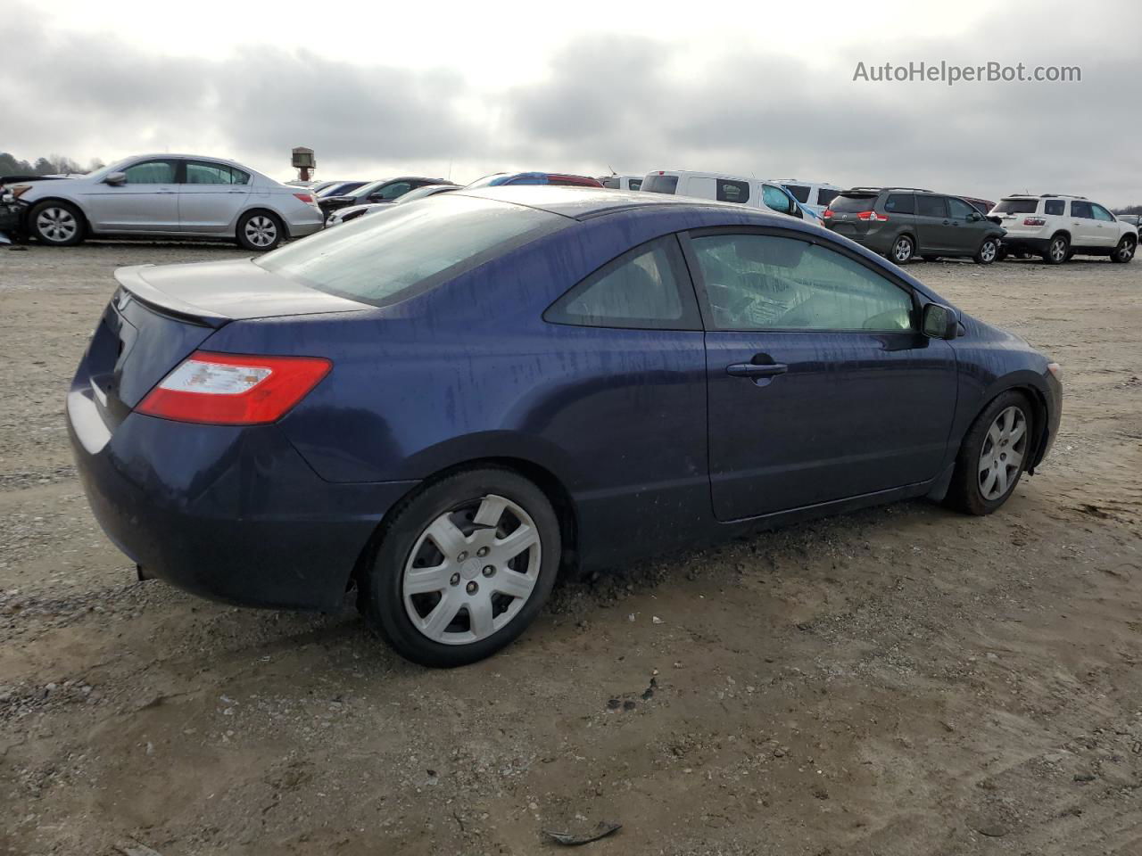 2008 Honda Civic Lx Blue vin: 2HGFG12608H562910