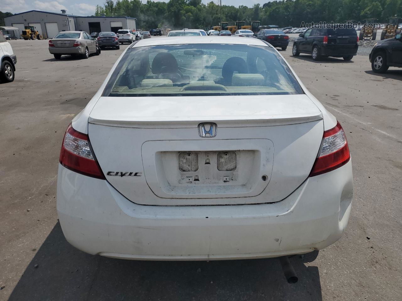 2008 Honda Civic Lx White vin: 2HGFG12608H568688