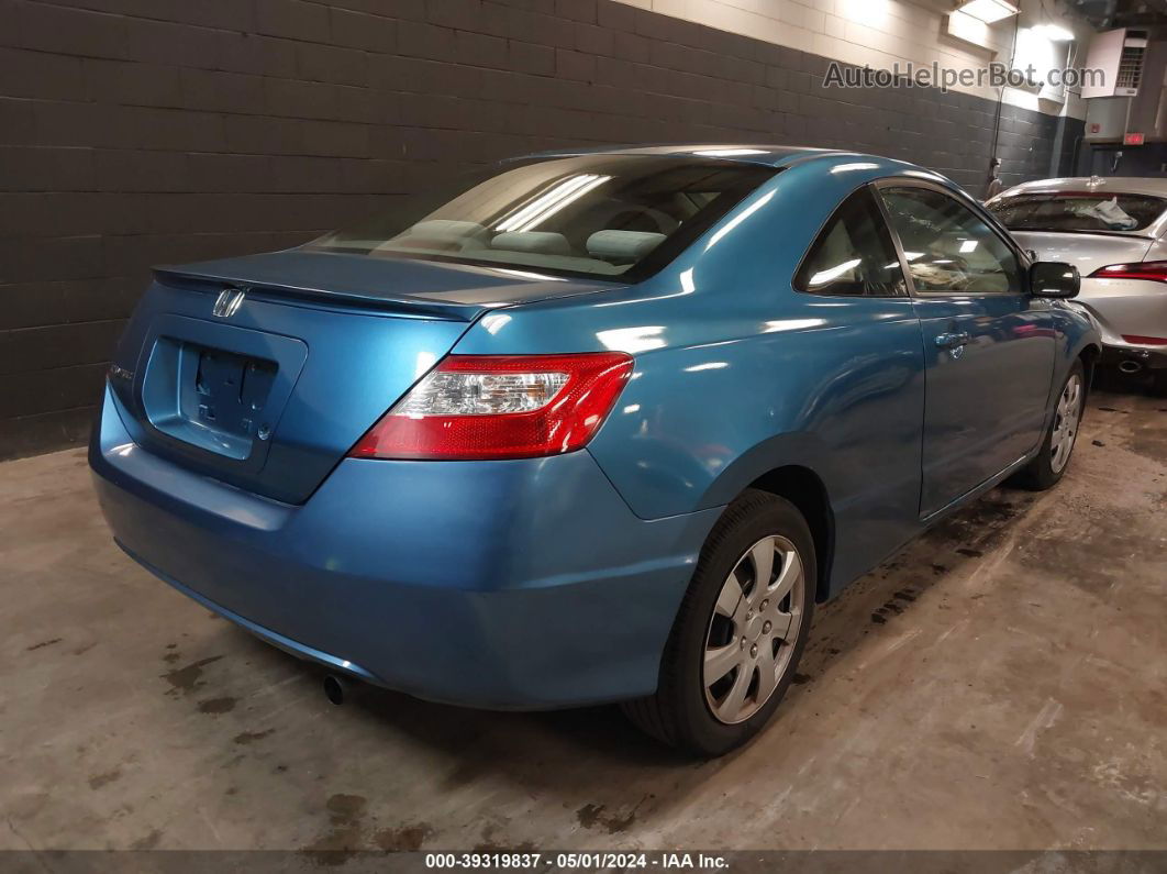 2008 Honda Civic Lx Blue vin: 2HGFG12608H580209