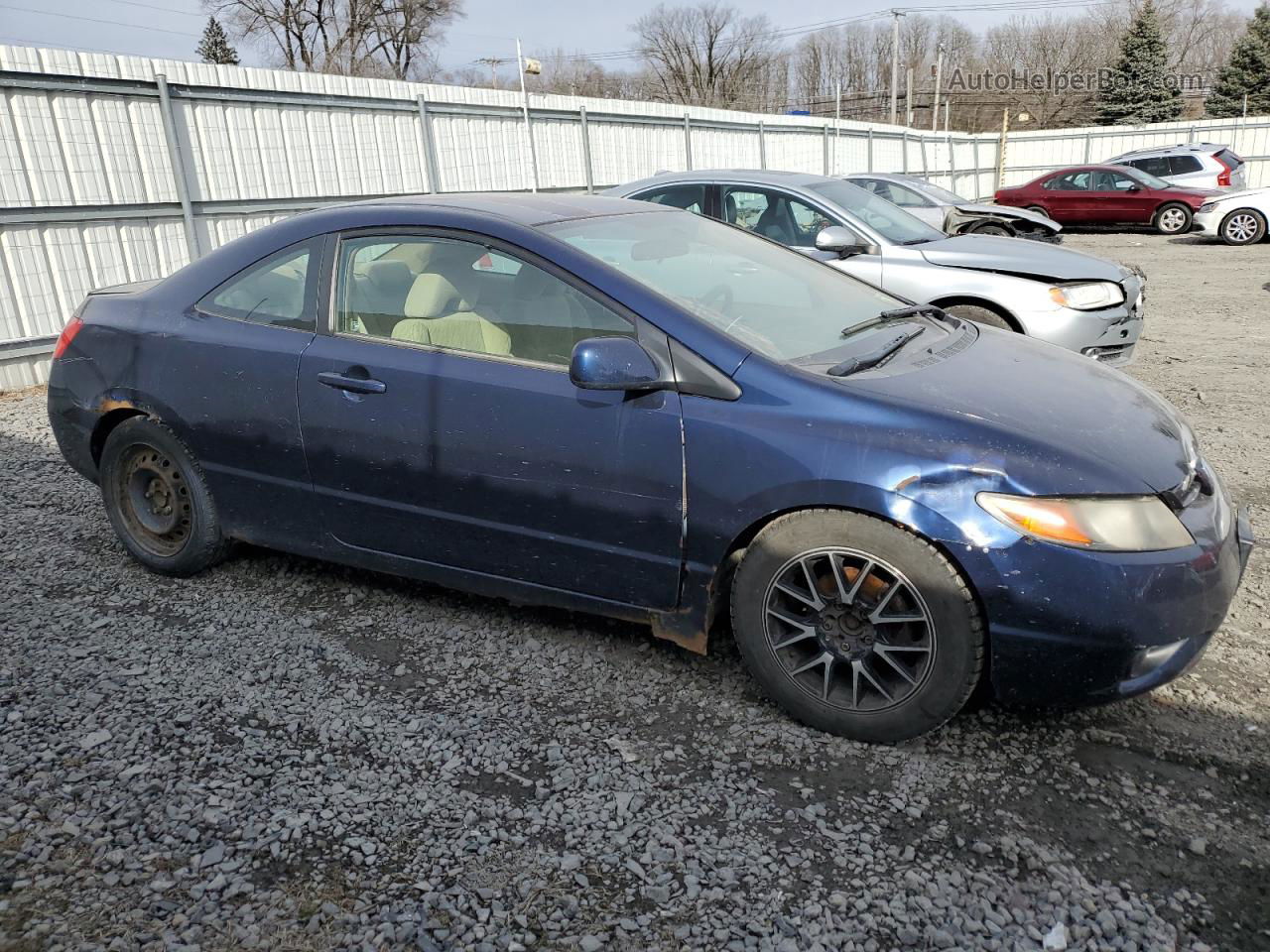 2006 Honda Civic Lx Blue vin: 2HGFG12616H529556