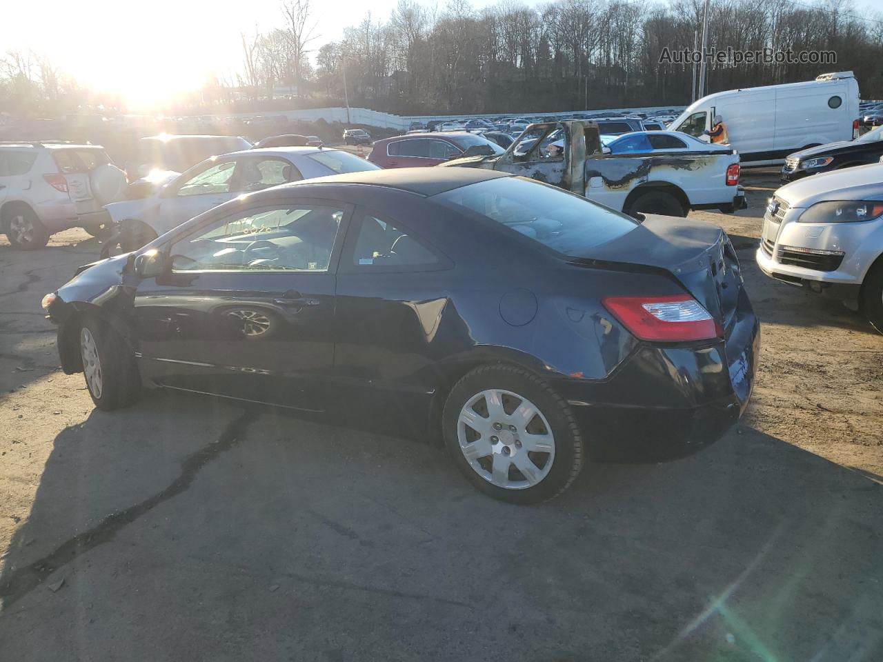 2008 Honda Civic Lx Blue vin: 2HGFG12618H537708