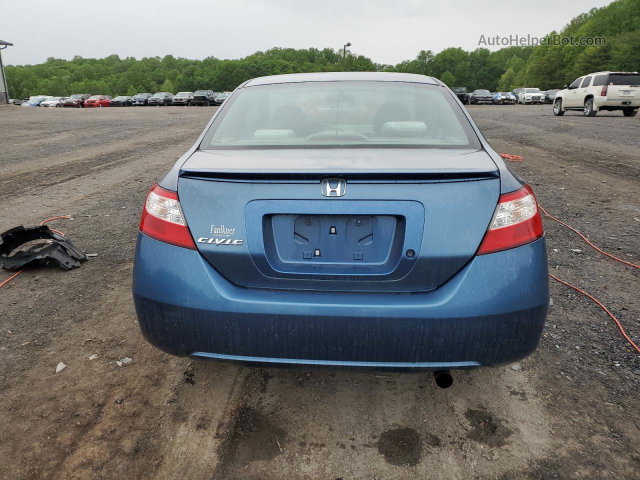 2008 Honda Civic Lx Blue vin: 2HGFG12618H540446