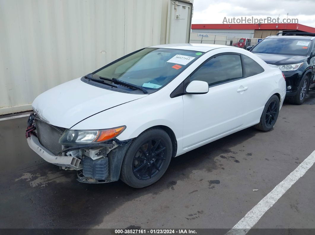 2008 Honda Civic Lx White vin: 2HGFG12618H541189