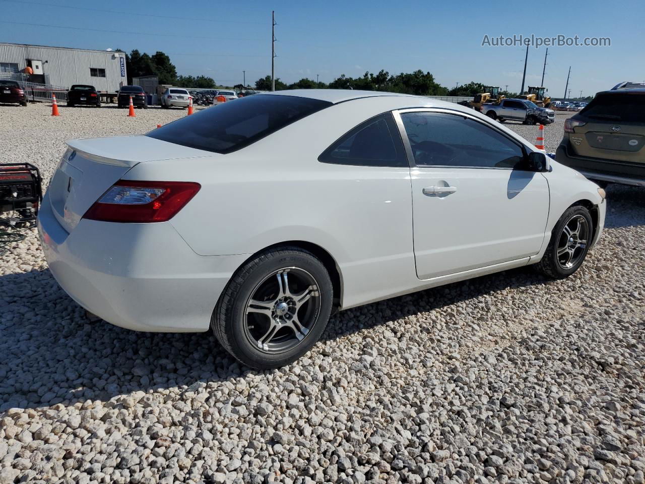 2008 Honda Civic Lx White vin: 2HGFG12628H505091