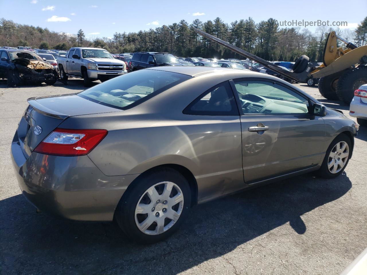 2008 Honda Civic Lx Gray vin: 2HGFG12628H527690