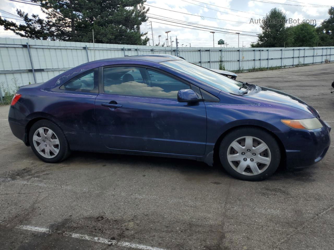 2008 Honda Civic Lx Blue vin: 2HGFG12628H564965