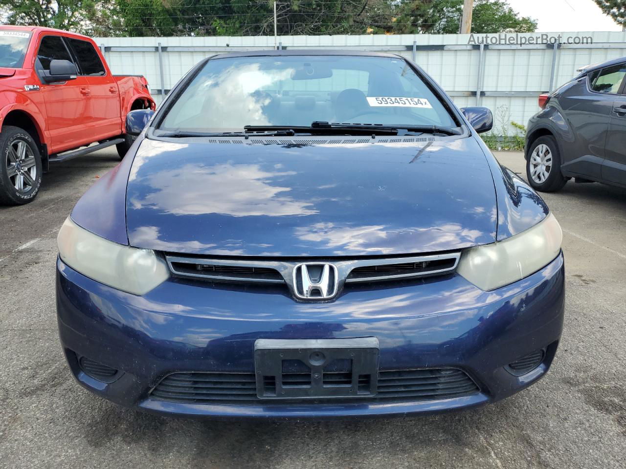 2008 Honda Civic Lx Blue vin: 2HGFG12628H564965