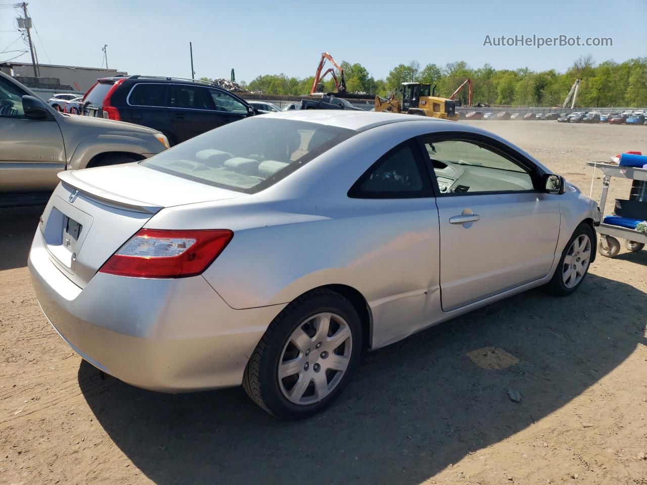 2008 Honda Civic Lx Gray vin: 2HGFG12628H565680