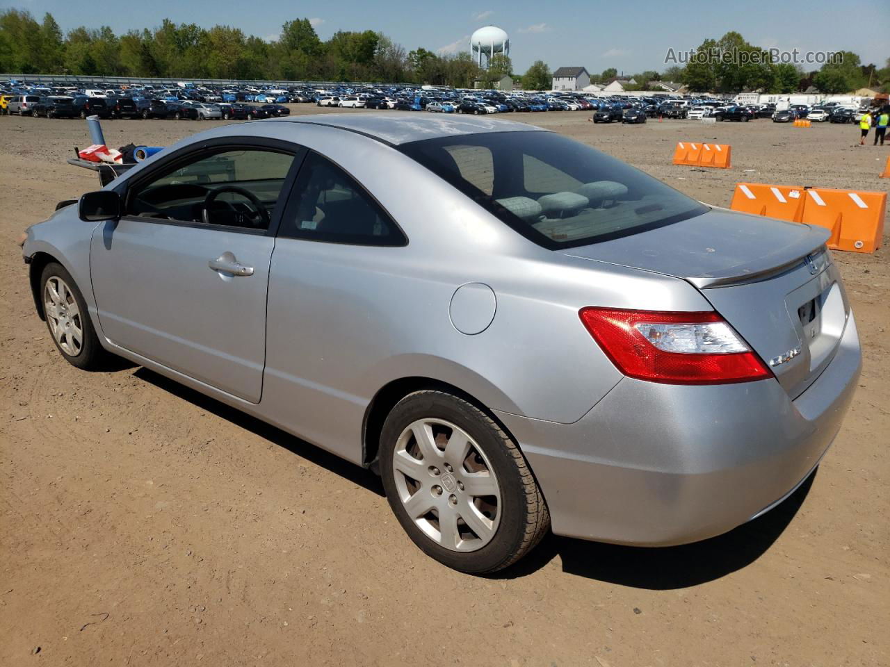 2008 Honda Civic Lx Gray vin: 2HGFG12628H565680