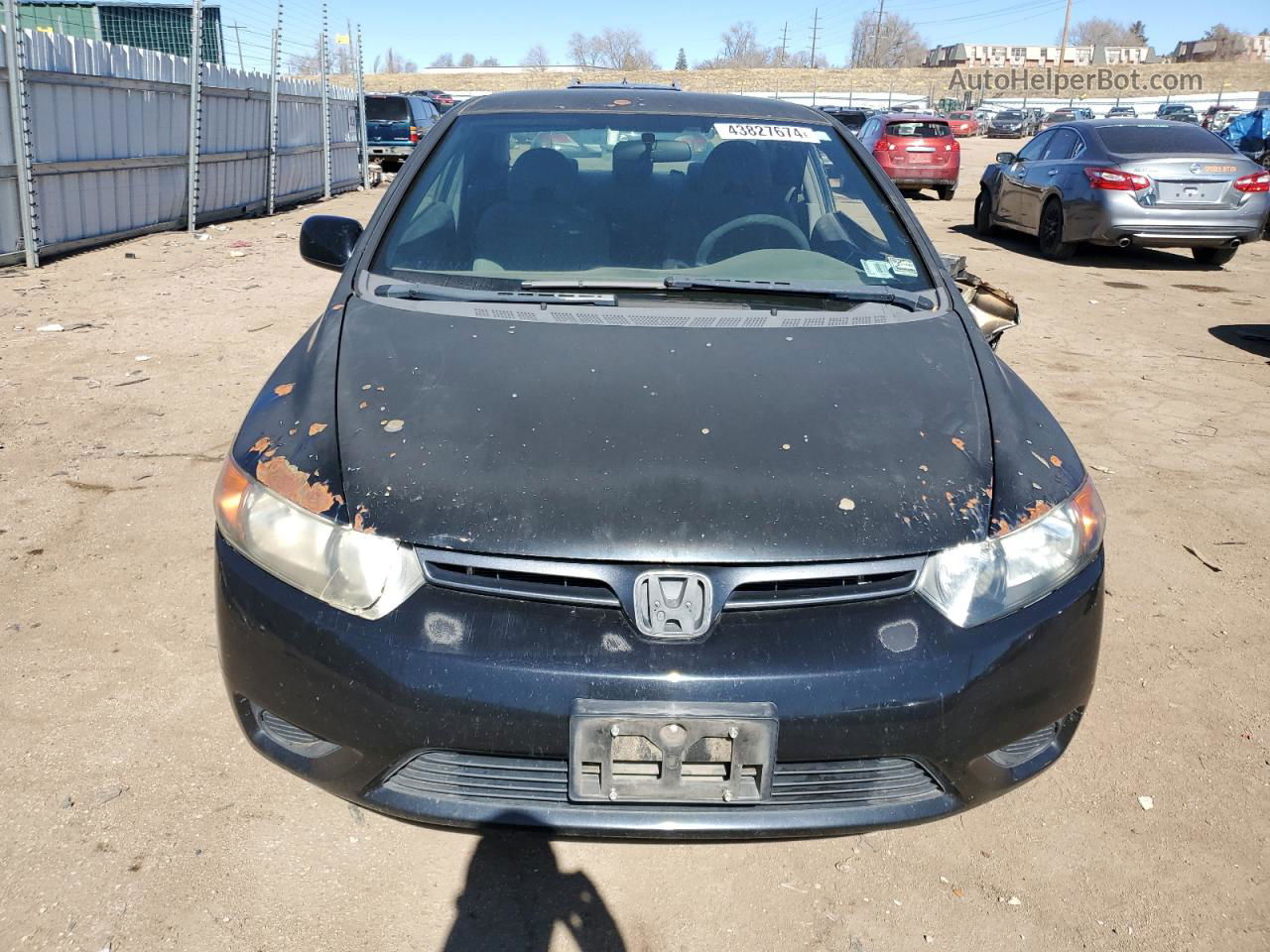 2008 Honda Civic Lx Black vin: 2HGFG12638H518531