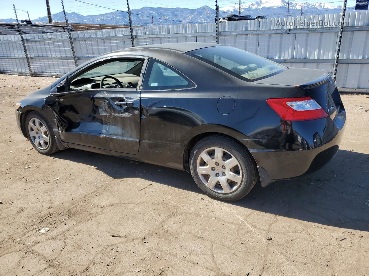 2008 Honda Civic Lx Black vin: 2HGFG12638H518531