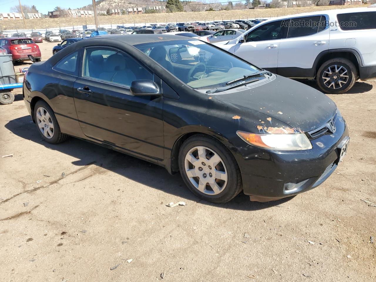 2008 Honda Civic Lx Black vin: 2HGFG12638H518531