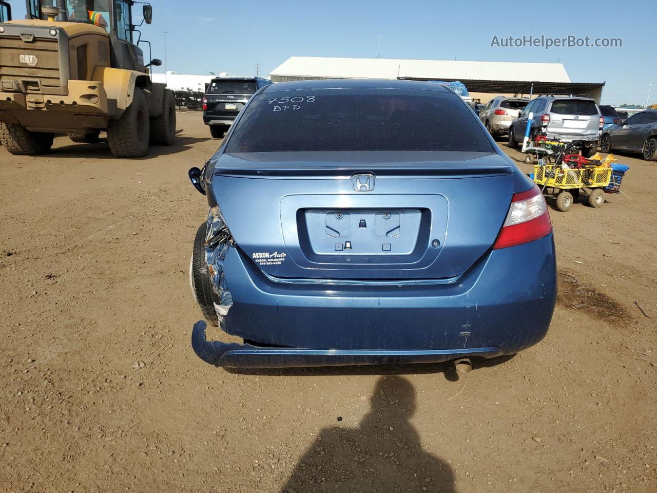 2008 Honda Civic Lx Blue vin: 2HGFG12638H551979