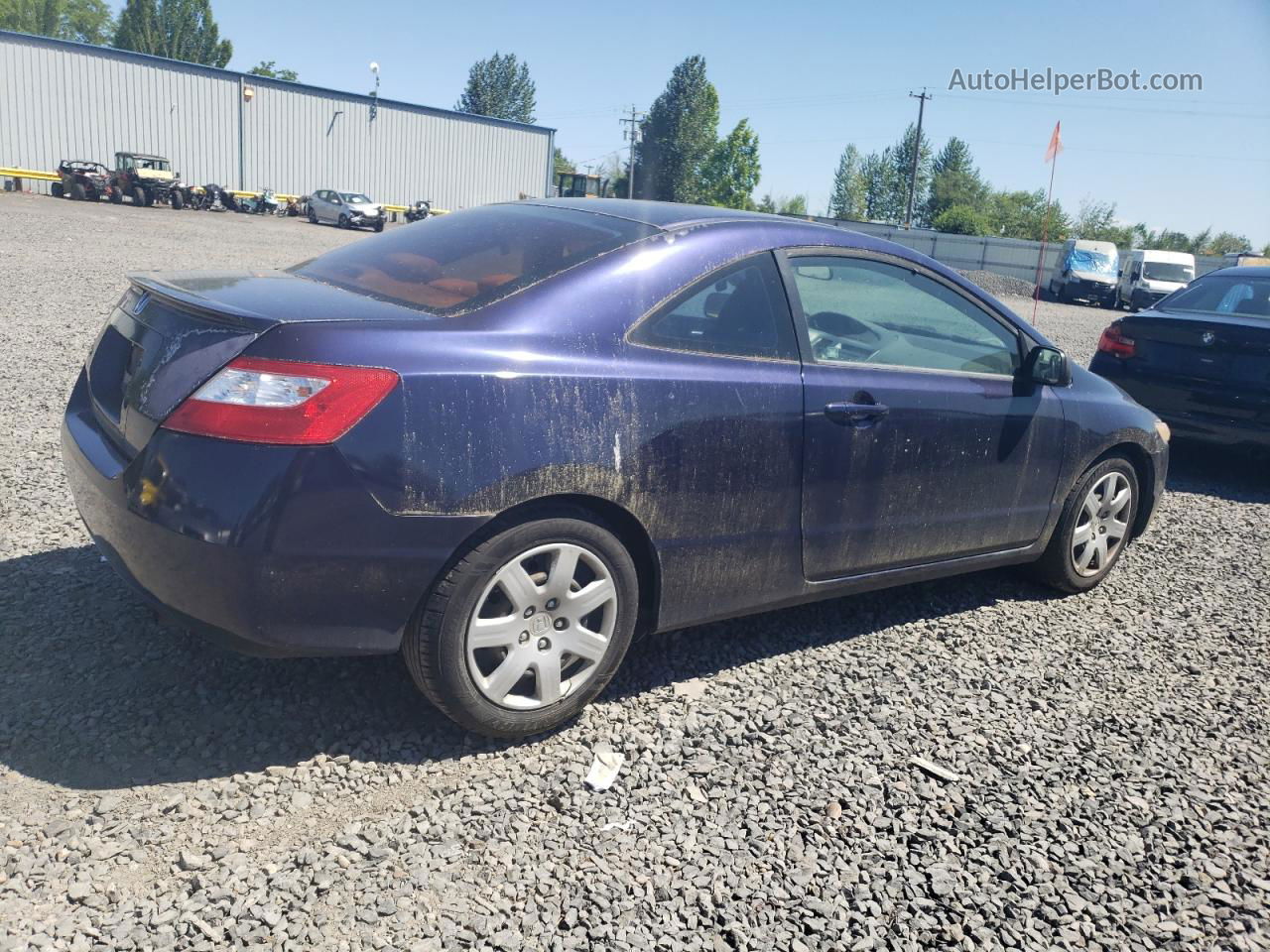 2008 Honda Civic Lx Blue vin: 2HGFG12638H562884