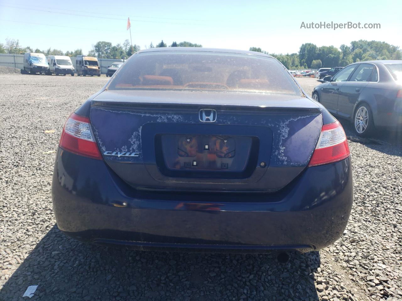 2008 Honda Civic Lx Blue vin: 2HGFG12638H562884