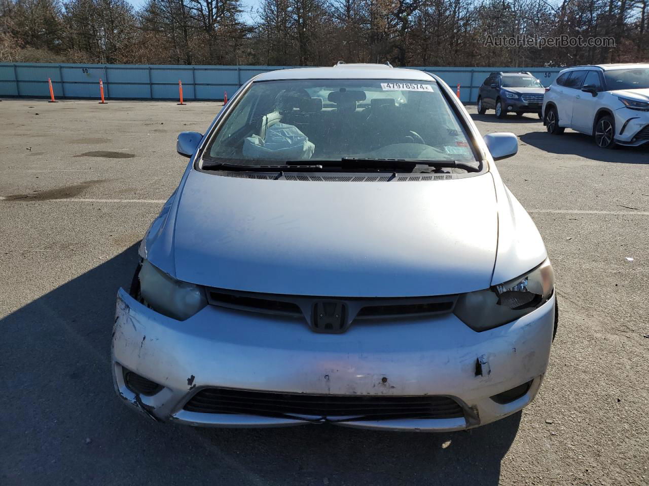 2008 Honda Civic Lx Silver vin: 2HGFG12648H535094