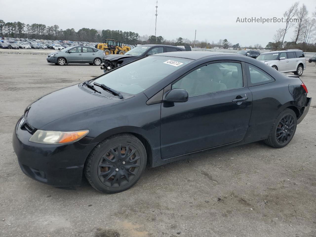 2008 Honda Civic Lx Black vin: 2HGFG12648H557290