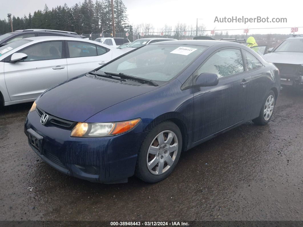 2008 Honda Civic Lx Blue vin: 2HGFG12658H530499