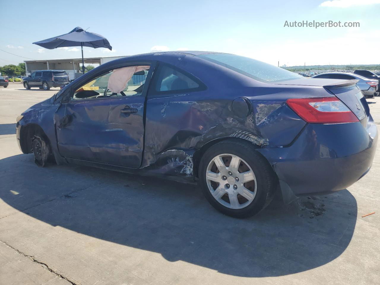 2008 Honda Civic Lx Blue vin: 2HGFG12658H553510