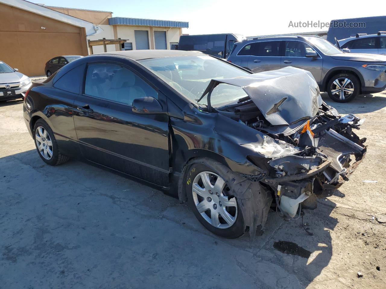 2008 Honda Civic Lx Black vin: 2HGFG12658H567004