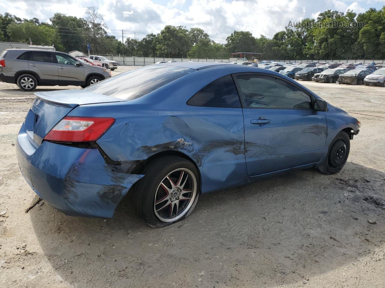 2008 Honda Civic Lx Blue vin: 2HGFG12658H575202