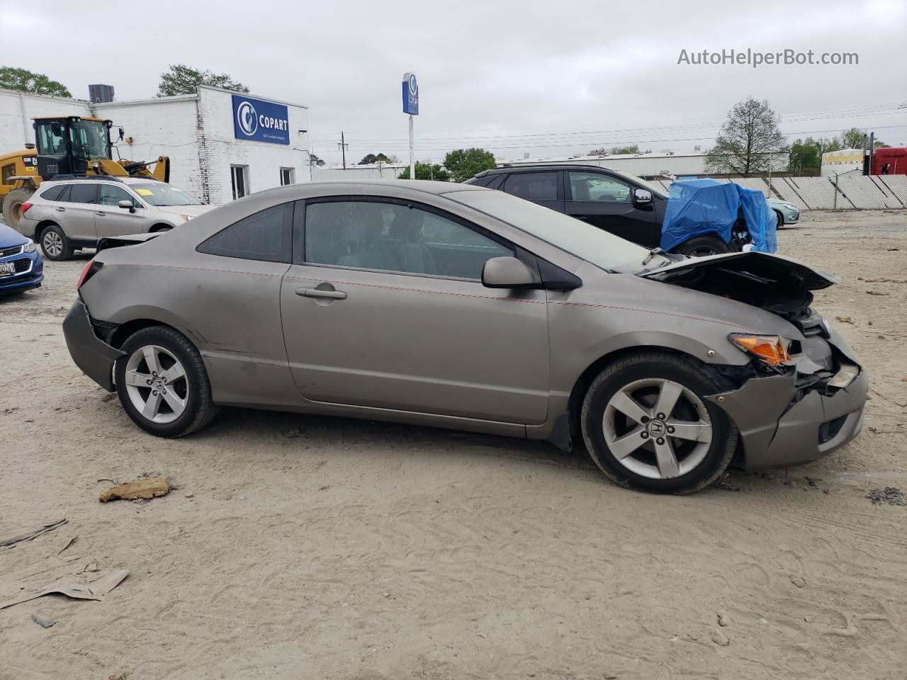 2006 Honda Civic Lx Gray vin: 2HGFG12666H560799