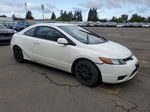 2008 Honda Civic Lx White vin: 2HGFG12668H550499