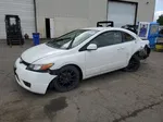 2008 Honda Civic Lx White vin: 2HGFG12668H550499