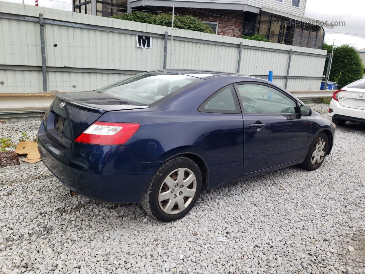 2008 Honda Civic Lx Blue vin: 2HGFG12678H563861