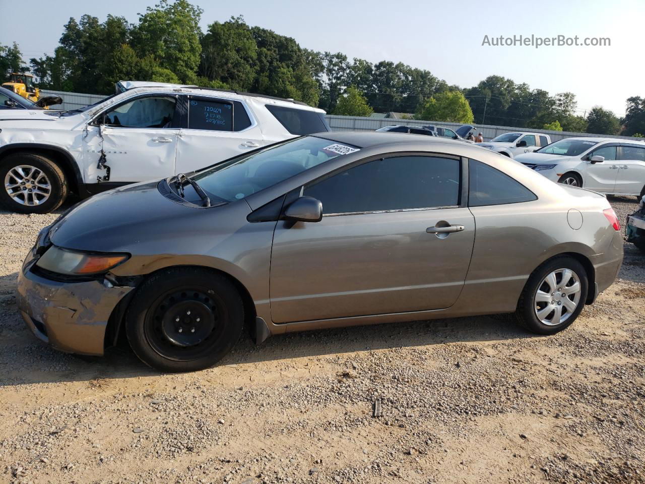 2006 Honda Civic Lx Gray vin: 2HGFG12686H574364