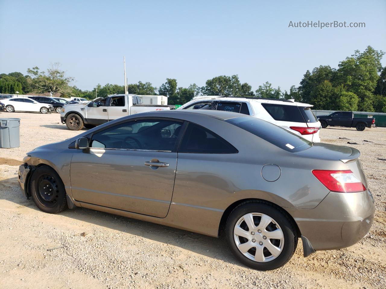 2006 Honda Civic Lx Gray vin: 2HGFG12686H574364