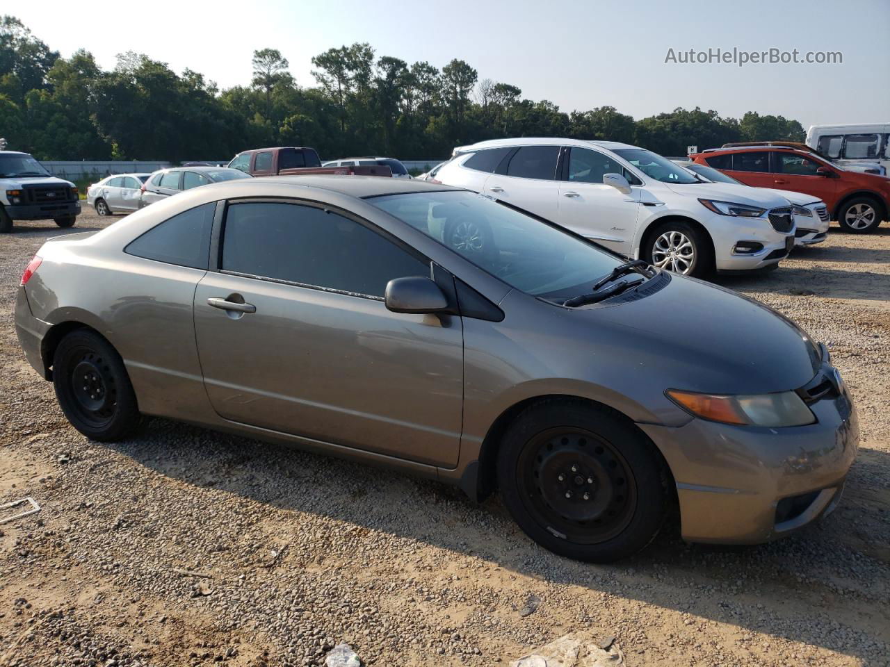 2006 Honda Civic Lx Gray vin: 2HGFG12686H574364