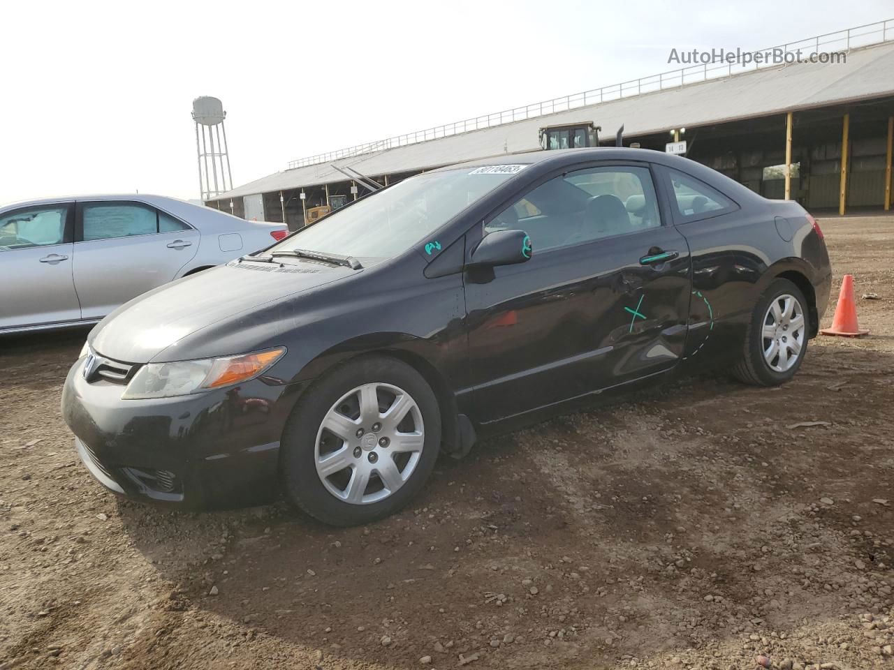 2008 Honda Civic Lx Black vin: 2HGFG12688H546504