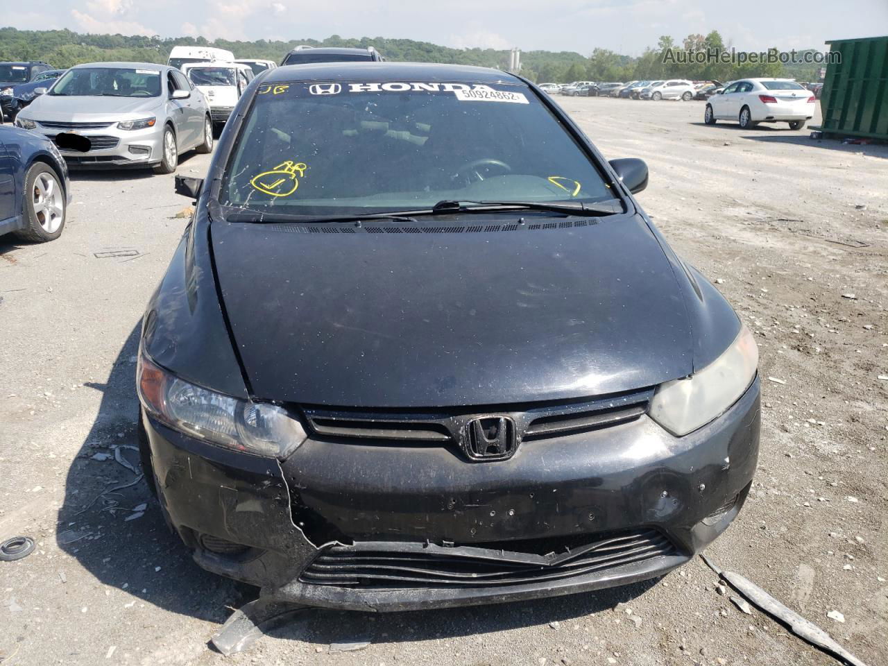 2008 Honda Civic Lx Black vin: 2HGFG126X8H508367