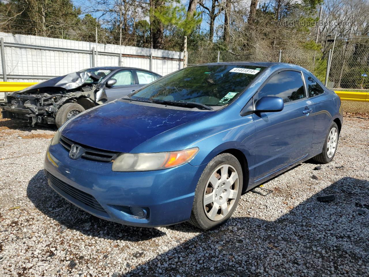 2008 Honda Civic Lx White vin: 2HGFG126X8H510040