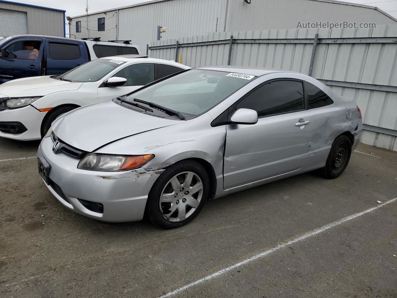 2008 Honda Civic Lx Gray vin: 2HGFG126X8H533866