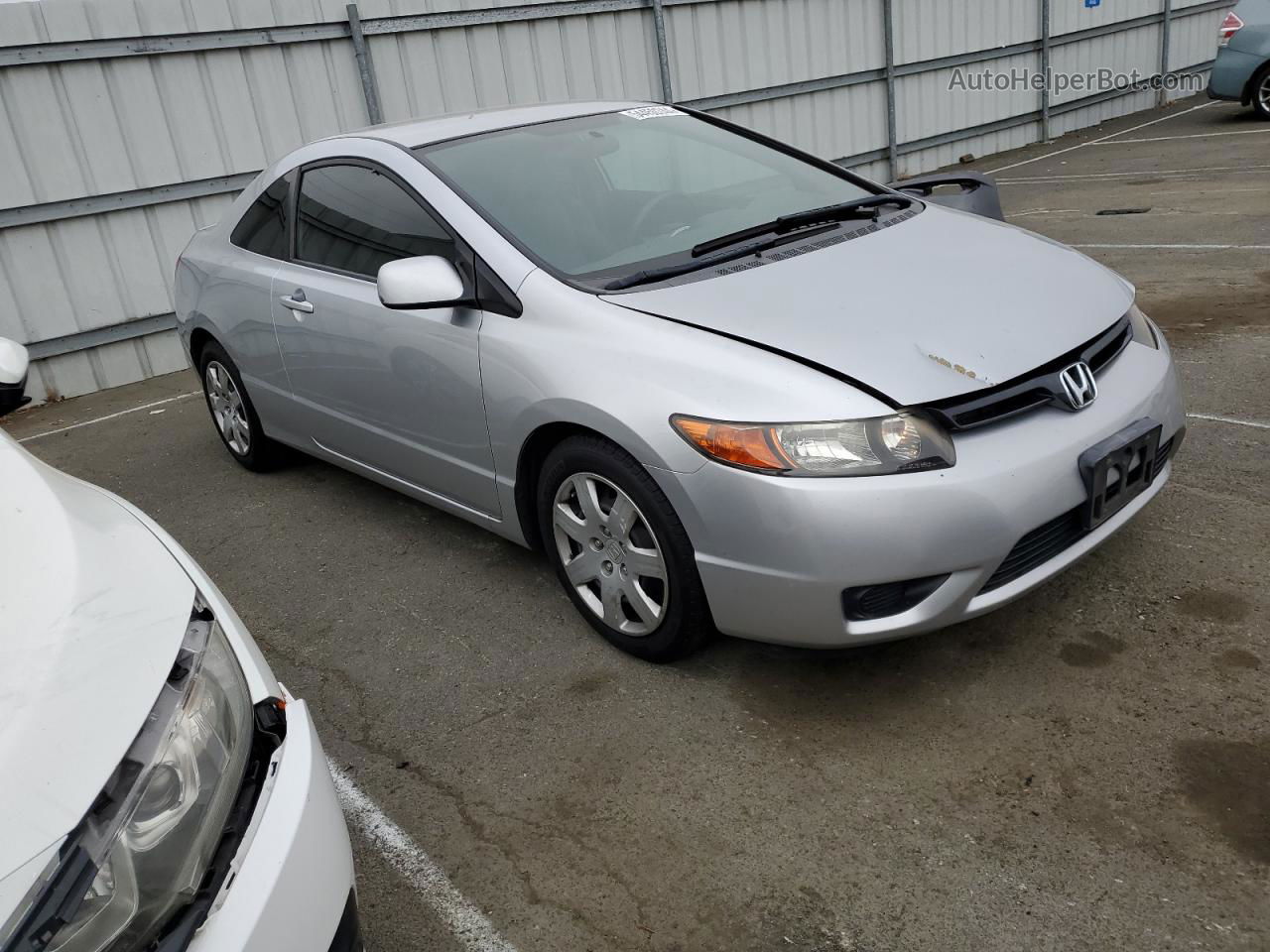 2008 Honda Civic Lx Gray vin: 2HGFG126X8H533866