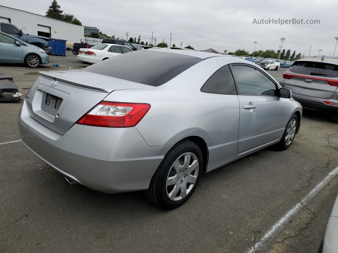 2008 Honda Civic Lx Серый vin: 2HGFG126X8H533866