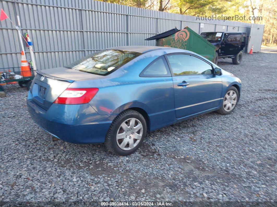 2008 Honda Civic Lx Blue vin: 2HGFG126X8H540476