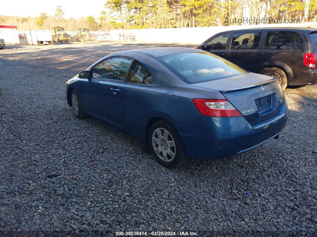 2008 Honda Civic Lx Blue vin: 2HGFG126X8H540476