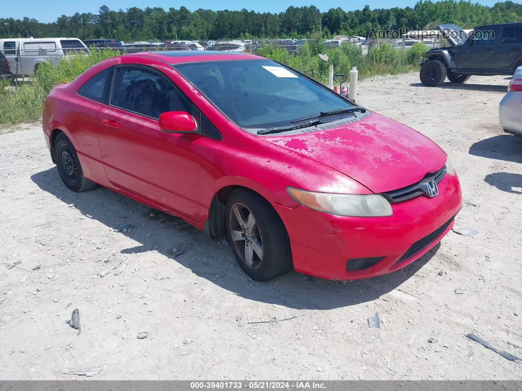 2008 Honda Civic Ex Red vin: 2HGFG12808H530105