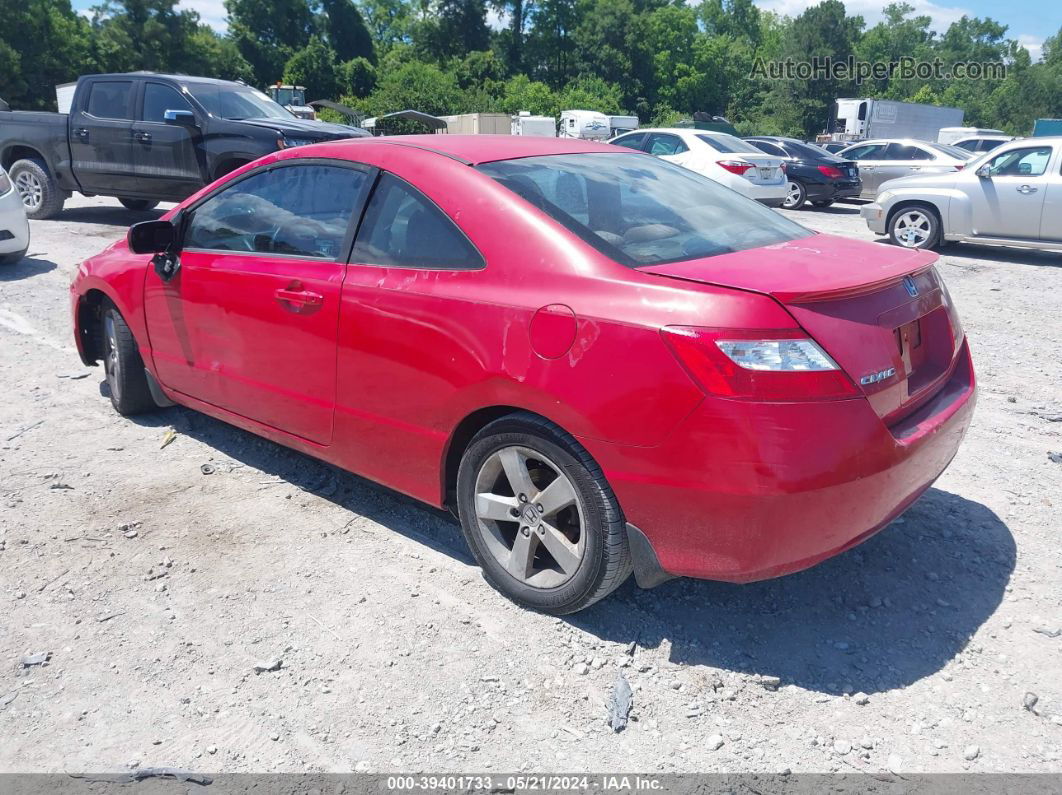 2008 Honda Civic Ex Red vin: 2HGFG12808H530105