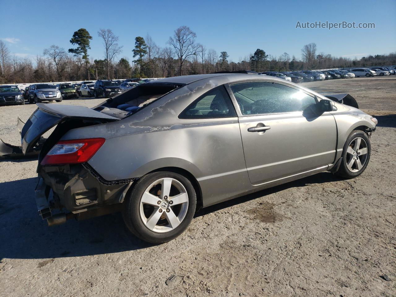 2006 Honda Civic Ex Gray vin: 2HGFG12816H560131